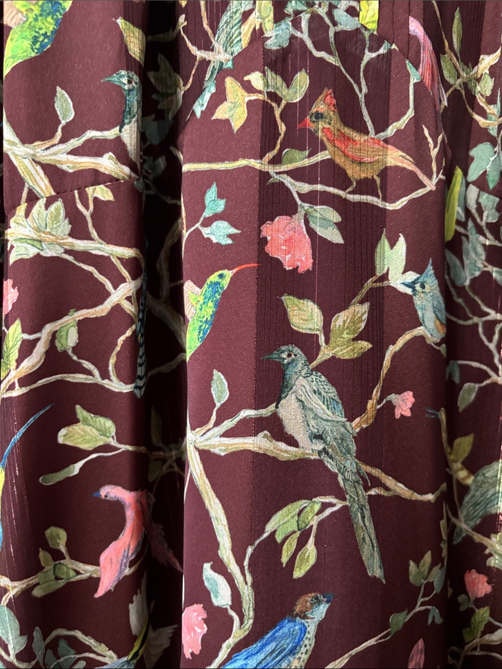 JCrew Point Sur bird menagerie size 8 maxi dress - Picture 3 of 7